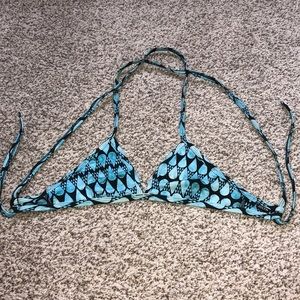 JOLYN Triangle style tie back swimsuit top.